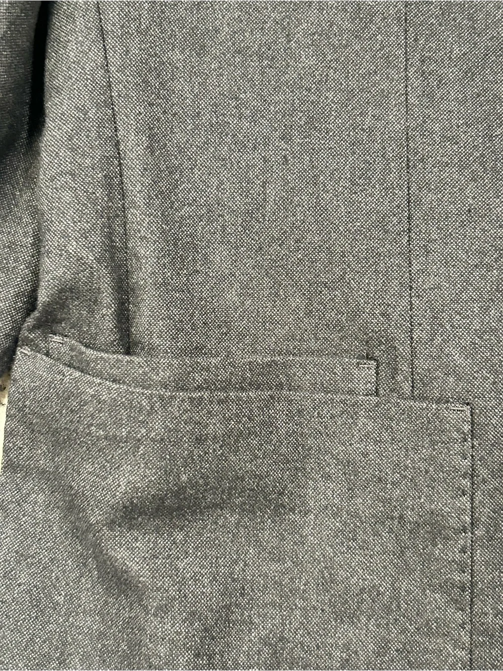 Banana Republic Men's Dark Gray Two-Button Blazer 46R Cotton Topcoat Modern Slim